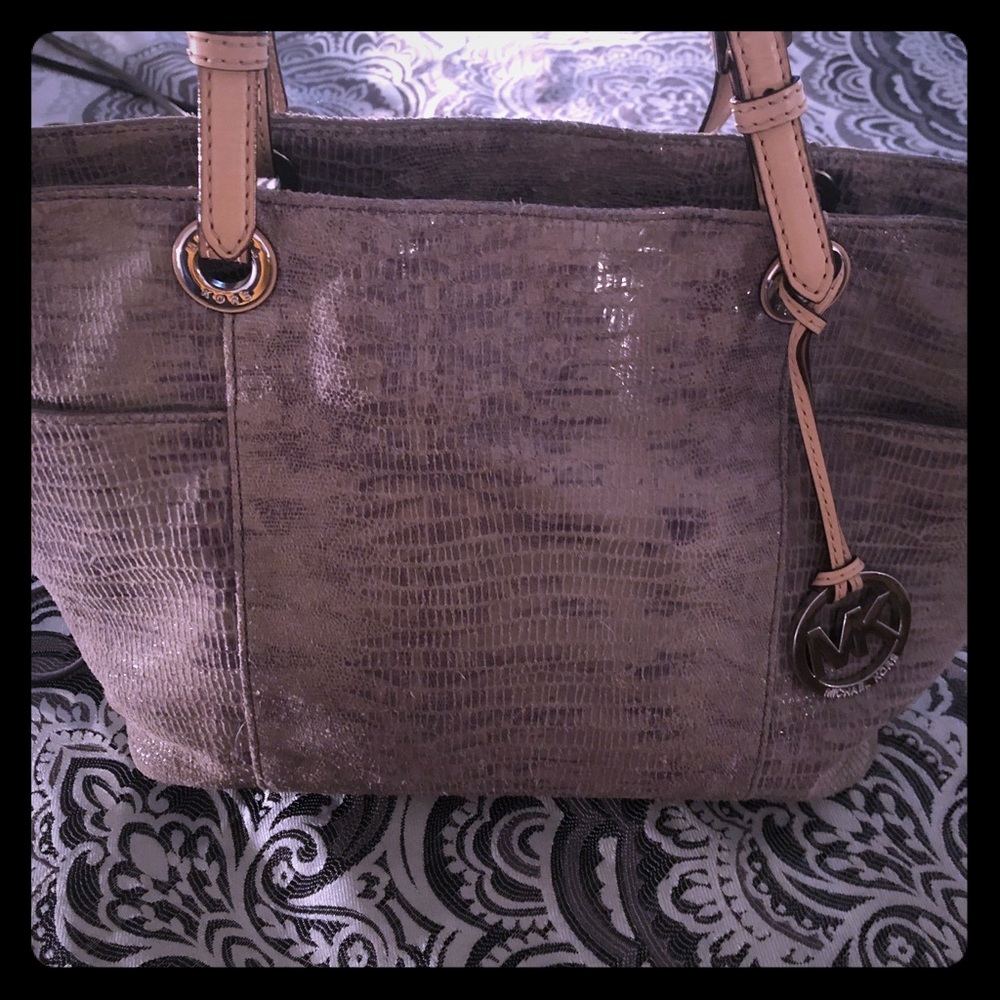 Michael Kors Grey Tote Style Purse